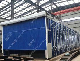 全自動移動式伸縮噴漆房